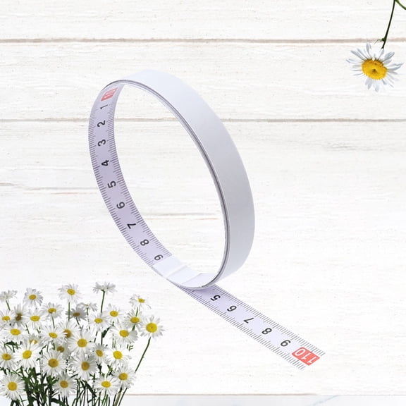 DRAFIDEEP Steel Self-Adhesive Miter Track Tape with Clear White Scale for Precise Cutting and Measurement