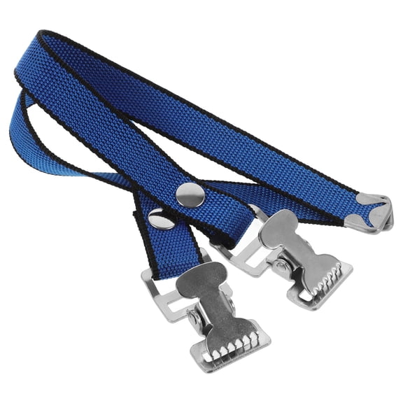 DRAFIDEEP Stilts Drywall Foot Straps Leg Band Straps Blue 1 Set 49.00X3.50X2.20cm Stainless Steel Adjustable For DIY
