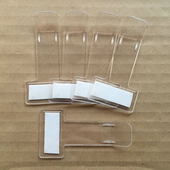 DRAFIDEEP T-Shape Parking Ticket Holder 20Pcs Transparent Plastic for Private Cars