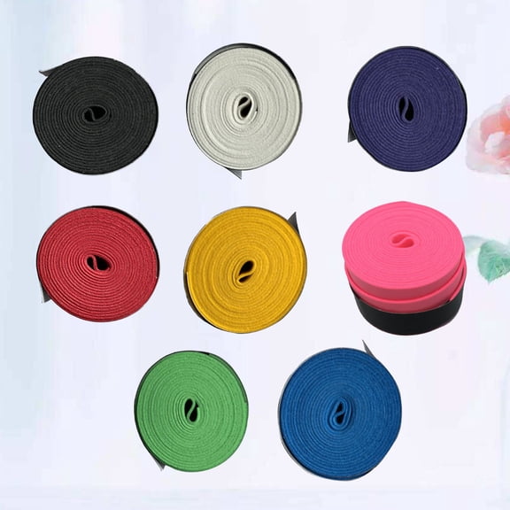 DRAFIDEEP Tennis Racquet Grip Band 8Set Assorted Color Sweat Absorbent for Sports and Fishing