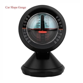 DRAFIDEEP Black Car Tilt Meter Inclinometer Level Gauge for Vehicle Angle Measurement Accessories 1 Pack