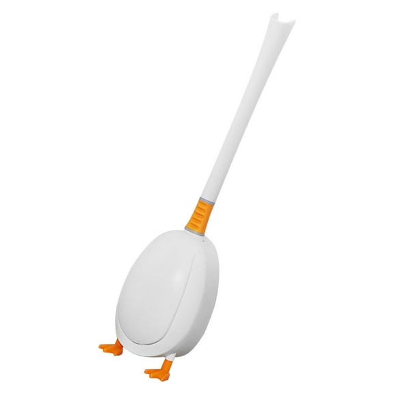 DRAFIDEEP Toilet Scrubber 42X10X7In Abs Silicone Duck Shape Thorough Cleaning For Bathroom Cleaning