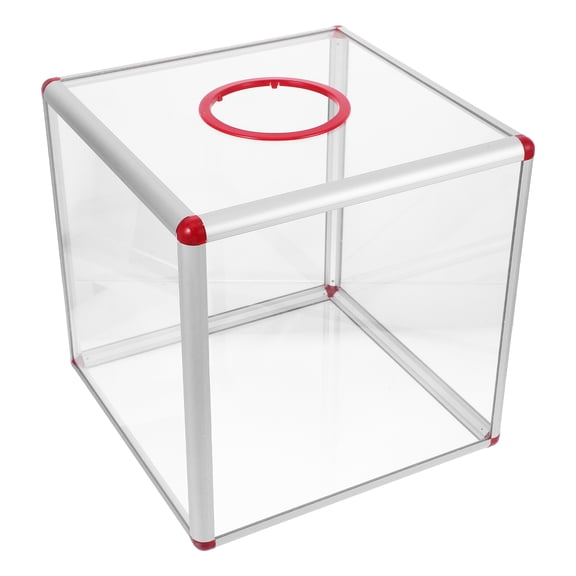 DRAFIDEEP Transparent Acrylic Raffle Box for Party Events Easy Assembly Versatile Use 12 x 12 x 12 Inches