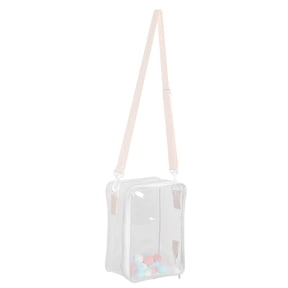 DRAFIDEEP Transparent PVC Display Case for Dolls with Large Capacity and Versatile Crossbody Strap