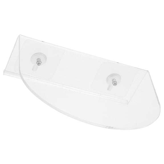 DRAFIDEEP Transparent Suction Cup Window Shelf for Indoor Plant Storage No Drill Acrylic Shelf