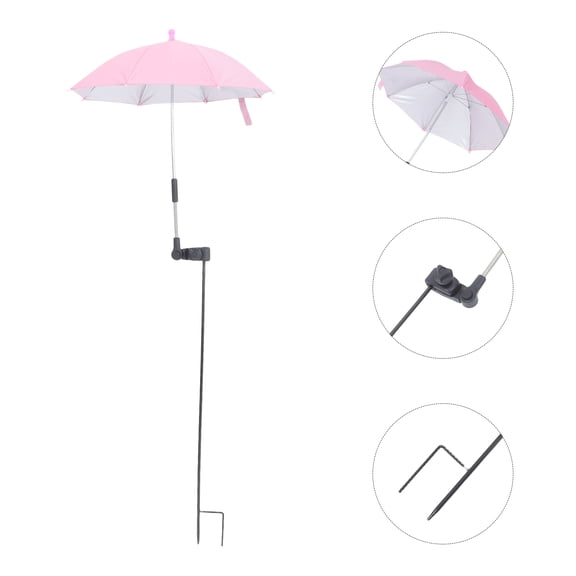 OUNONA Adjustable Garden Sunshade Umbrella with UV for Outdoor Plants and Patio