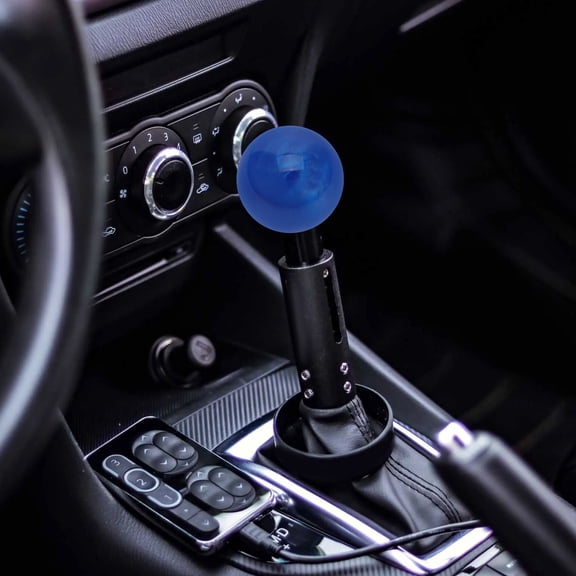 DRAFIDEEP Dark Blue Acrylic Gear Shift Knob Ball with Sleek Finish for Manual Transmission