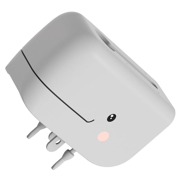 DRAFIDEEP Universal Fit Whale Bath Faucet Cover Dark Grey Durable Plastic Safety Protector