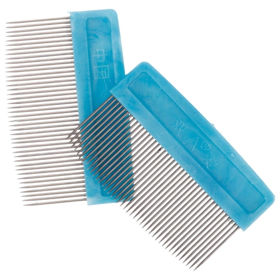 DRAFIDEEP Violin Bow Hair Combing Tools Compact Metal Tail Comb 2Pcs For Instrument Maintenance 5 5X3 5X0 2In