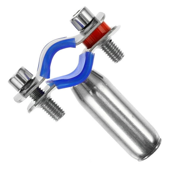 DRAFIDEEP Wall Mount Adjustable Pipe Clamp 1Pack Rubber and Stainless Steel Construction 9.0x5.5x2.5in Silver