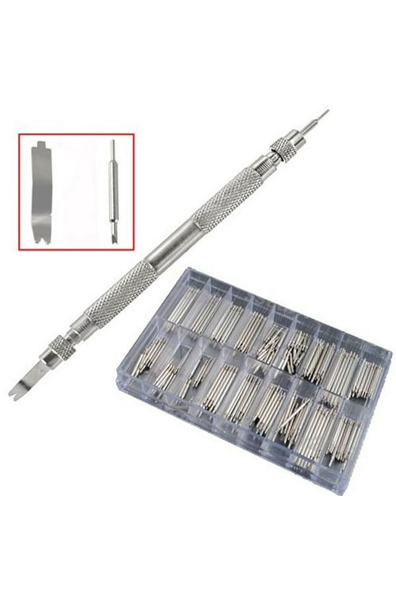 Watch Band Link Removal Tool 360Pcs Spring Bars Watch Repair Parts Cylindrical Stainless Steel