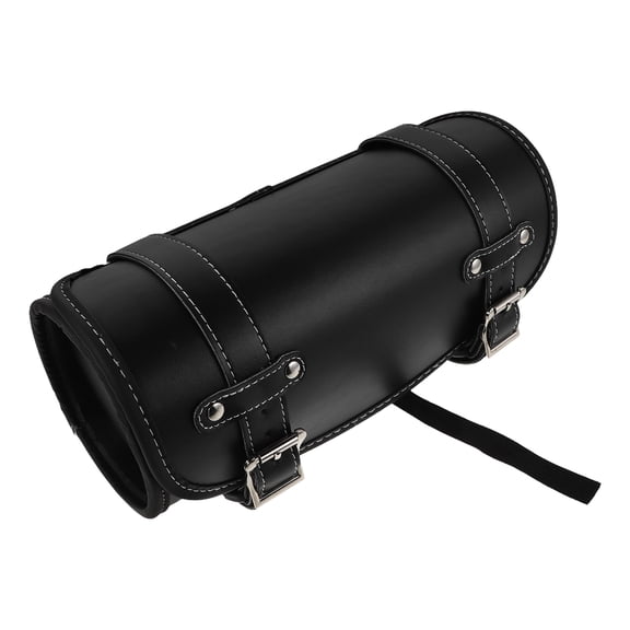 OUNONA Durable Waterproof Motorcycle Handlebar Bag in Black with Quick Access and Large Capacity