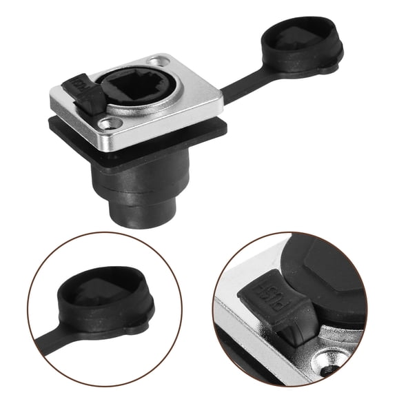 DRAFIDEEP Weatherproof RJ45 Network Cable Socket Electric Wire Connector for Outdoor Use, 1 Pack