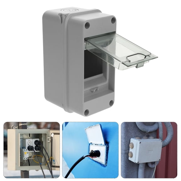 DRAFIDEEP White Weatherproof ABS Plastic Distribution Box for Safe and Secure Appliance Installation