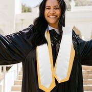 DRAFIDEEP White Graduation Stole for Bachelor Uniform Cloth Sash Perfect for Decor One Size Fits All
