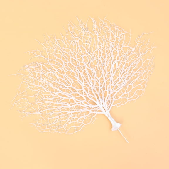 DRAFIDEEP White Plastic Fake Coral Branch for Aquarium Decoration Realistic Flower Arrangement 23.5 inches