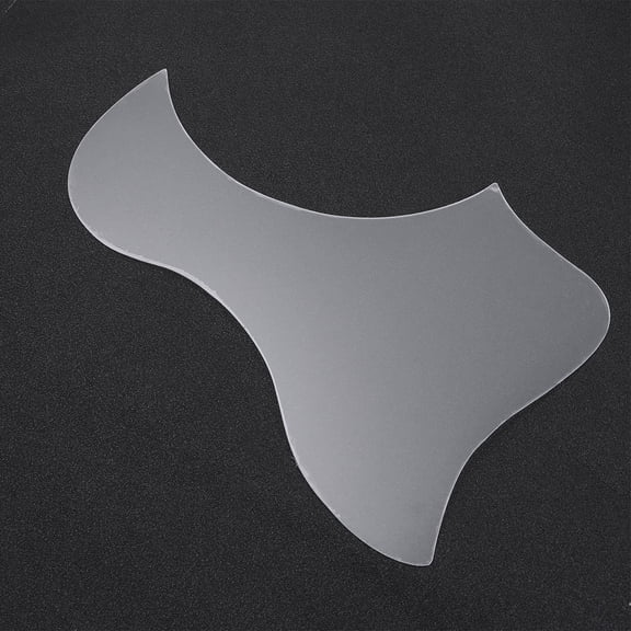 DRAFIDEEP White Plastic Guitar Pickguard Set, Scratch-Resistant Shield with Unique Stick-On Design, Multiple Sizes for Guitar