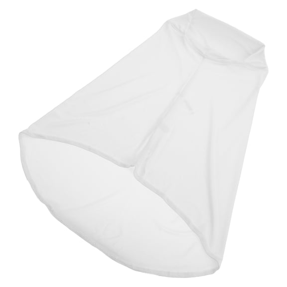 DRAFIDEEP White Full Neck Hijab Cap, Soft Stretchy Polyester Muslim Scarf for Comfortable All-Day Wear