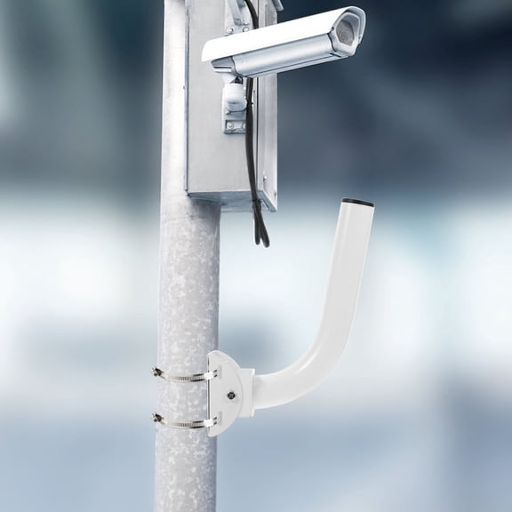 DRAFIDEEP White Iron Adjustable Mounting Bracket for Outdoor Bridge, 1 Piece