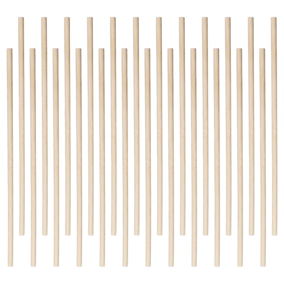 DRAFIDEEP Wooden Dowel Rods for DIY Crafts 200 Pieces Khaki Composite Material 0.15 inch Diameter