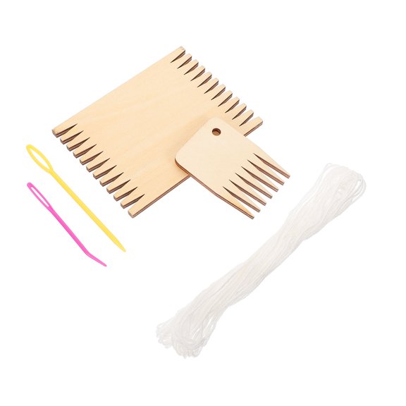 DRAFIDEEP Wooden Weaving Craft Kit, Hand Weaving Frame Set for Beginners and , Adults, Kids, Yarn Tapestry Art