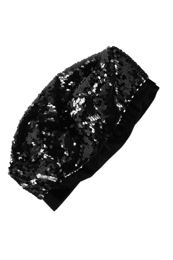sparkly sequins beret hat vintage beret hat black acrylic 1Pack for parties and shopping