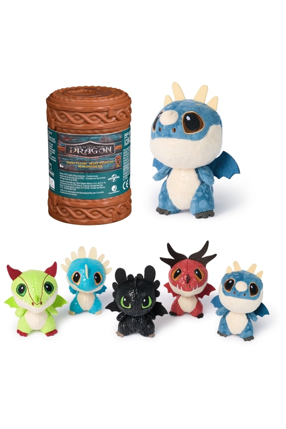 How to Train Your Dragon, 3-inch Mini Surprise Plush Toy (Styles Vary)
