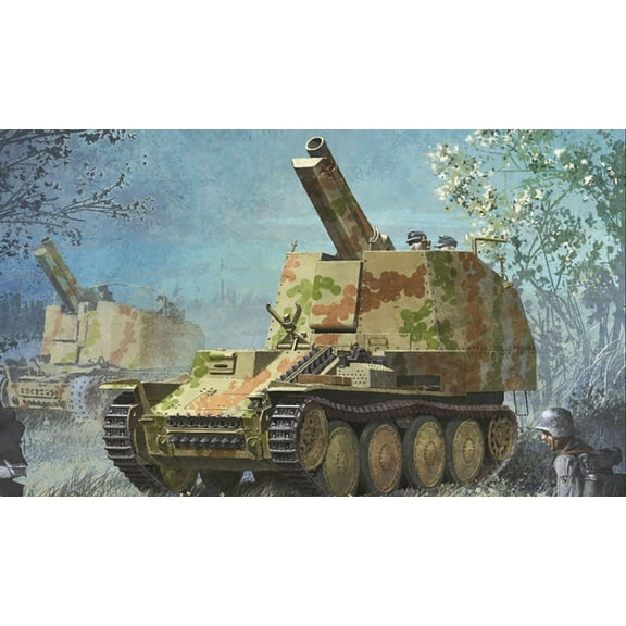 DRAGON 6429 1/35 Sd.Kfz.138/1 Geschutzwagen 38 M fur s.IG.33/2 w/Track/Aluminum Gun Barrel