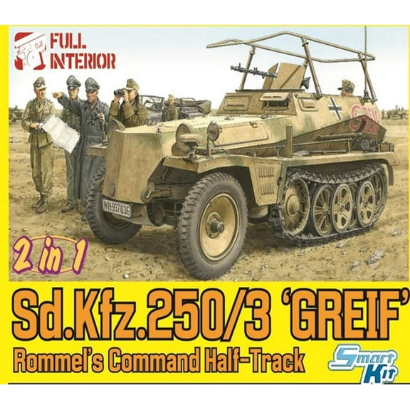 DRAGON 6911 1/35 Sd.Kfz.250/3 'Greif" Rommel's Command Half-Track Upgrade
