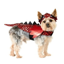 Vibrant Life Halloween Dragon Costume for Dogs & Cats, Red, Extra Small