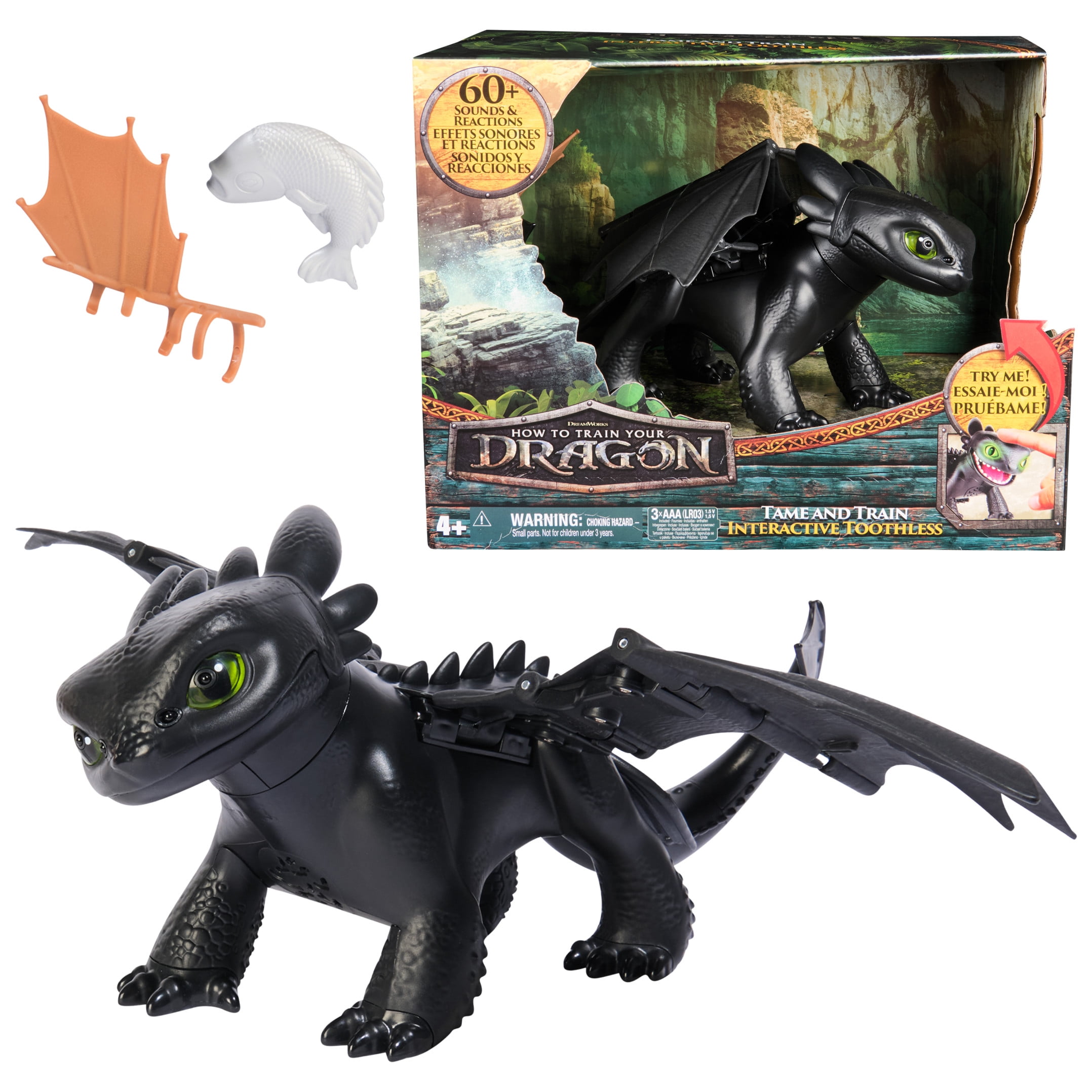 Dreamworks Dragons How to Train Your Dragon, Tame & Train Interactive Toothless