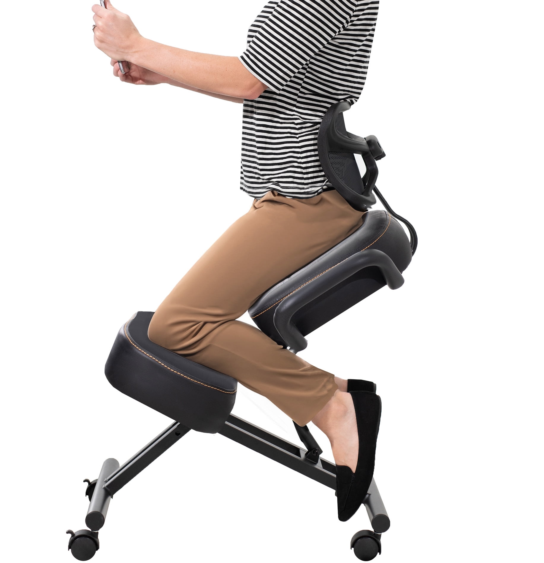 DRAGONN Ergonomic Kneeling Chair with Back Support