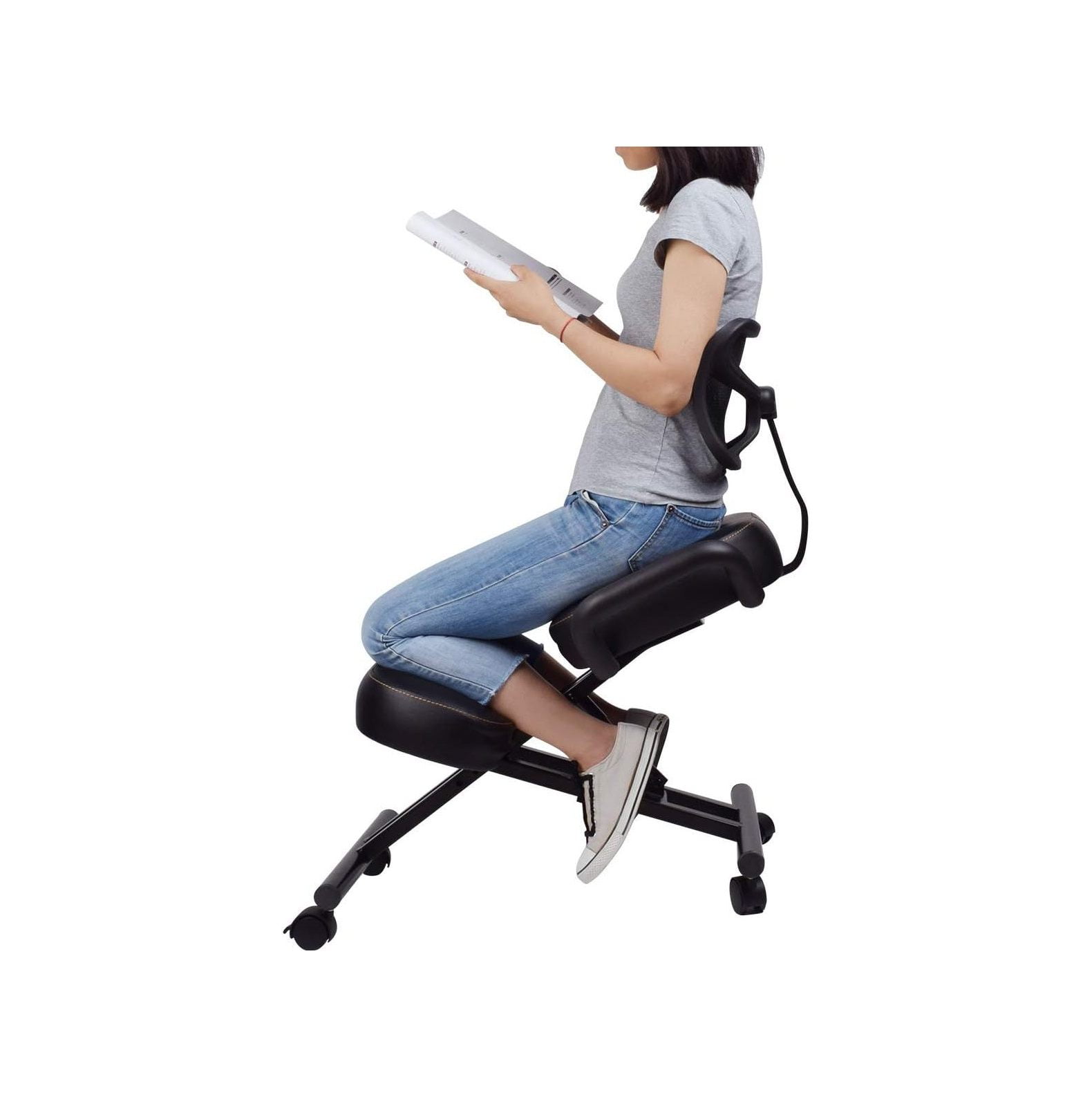 DRAGONN by CodYinFI Ergonomic Kneeling Chair with Back Support
