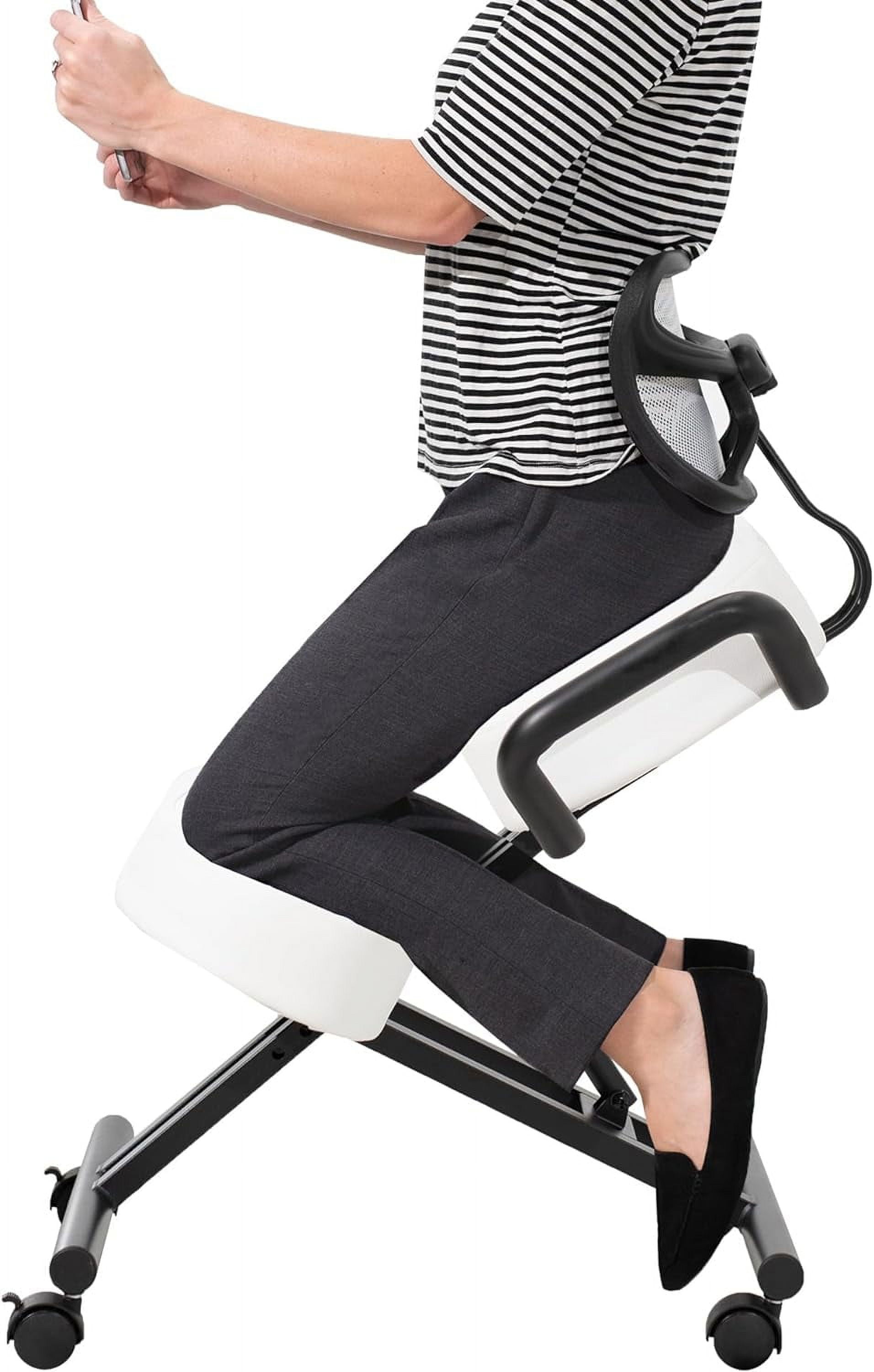 DRAGONN by FETON Ergonomic Kneeling Chair with Back Support, Adjustable