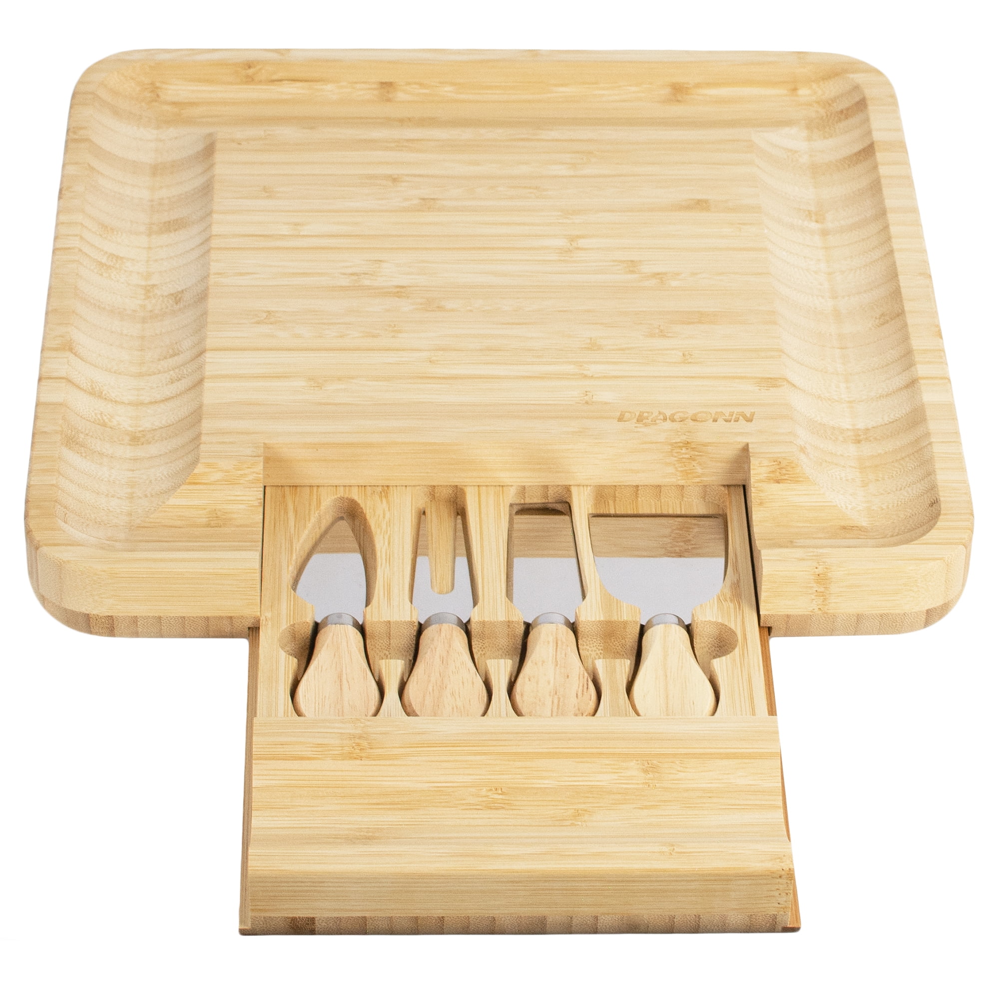 Bamboo Cutting Board with Hidden Tray