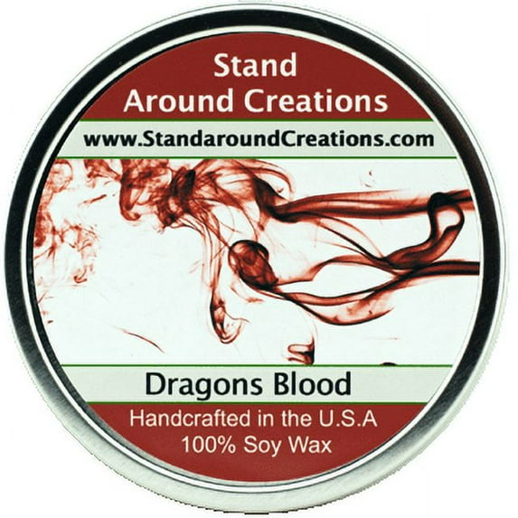 DRAGONS BLOOD TIN 16-OZ. ALL NATURAL SOY CANDLE