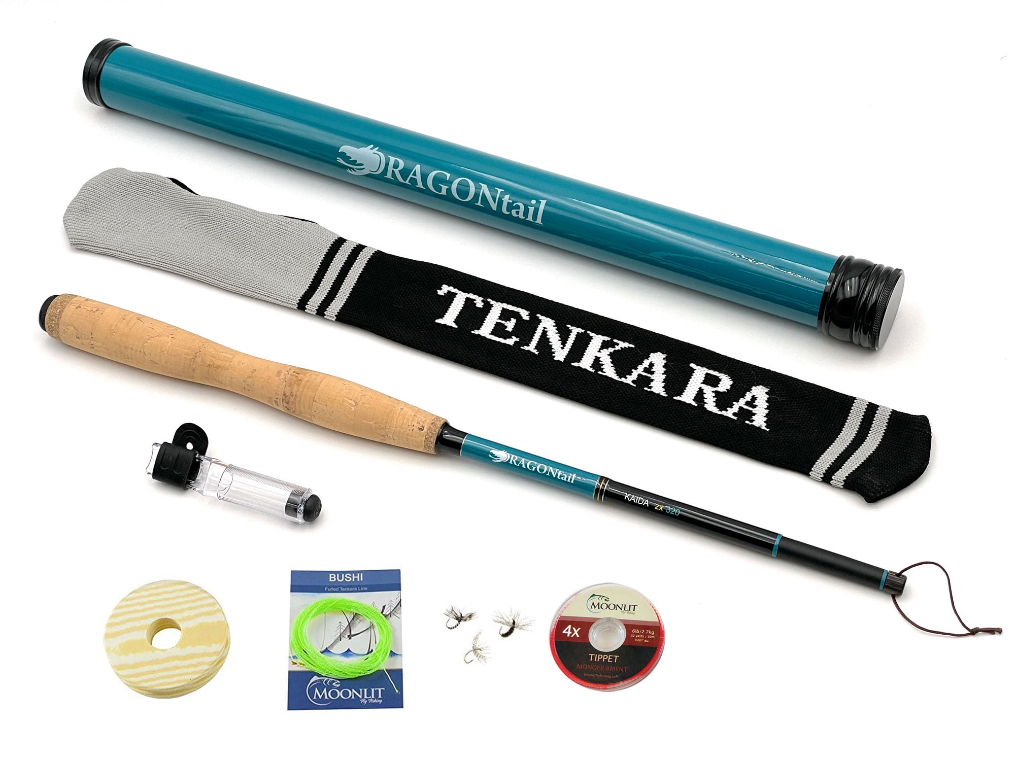 Pocket Tenkara Level Line Kit DRAGONtail Kaida Tenkara Pack Rod - Multi