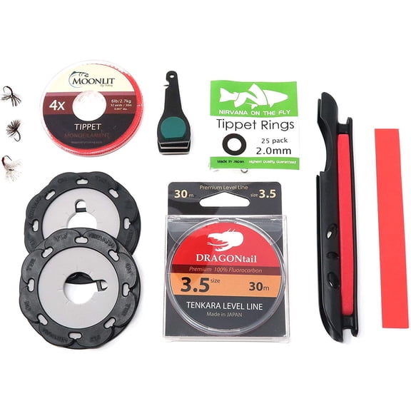 DRAGONtail Ultimate Tenkara Level Line Starter Kit Size #3.5 Tenkara Kit
