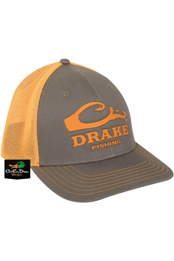 DPF Stretch Fit Cap Charcoal/Orange M/L Charcoal/Orange Large