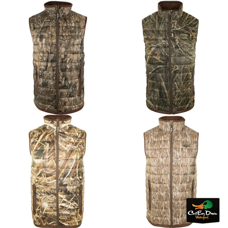 DRAKE WATERFOWL LST DOUBLE DOWN HYBRID LINER CAMO VEST