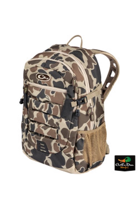 DRAKE WATERFPOWL CAMO DAY PACK BACK PACK - OLD SCHOOL CAMO