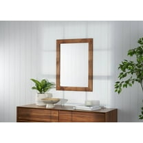 DRAKESTONE 24x31 Farmhouse Vanity Mirror - Walnut