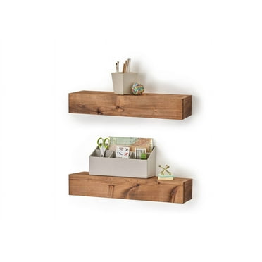 DRAKESTONE Farmhouse Floating Shelf (2-Pack) - Walnut