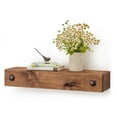 DRAKESTONE Farmhouse Floating Shelf w/ Clavos Walnut