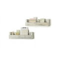thumbnail image 1 of DRAKESTONE Floating Book and Display Shelf (2-Pack) - Whitewash, 1 of 9