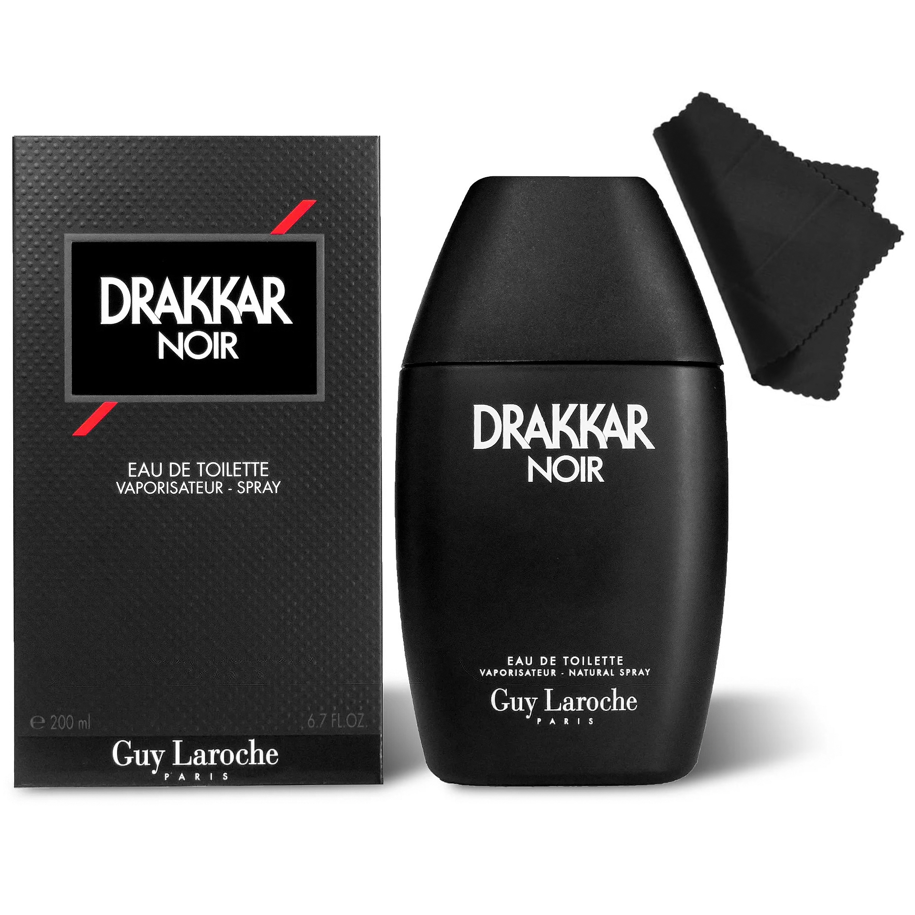 DRAKKAR NOIR by Guy Laroche for Men EAU DE TOILETTE SPRAY Cologne 6.7