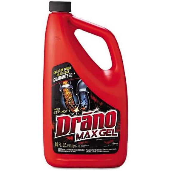 Drano Max Gel Clog Remover - Gel Drain Cleaner - Unscented, 1 Bottle