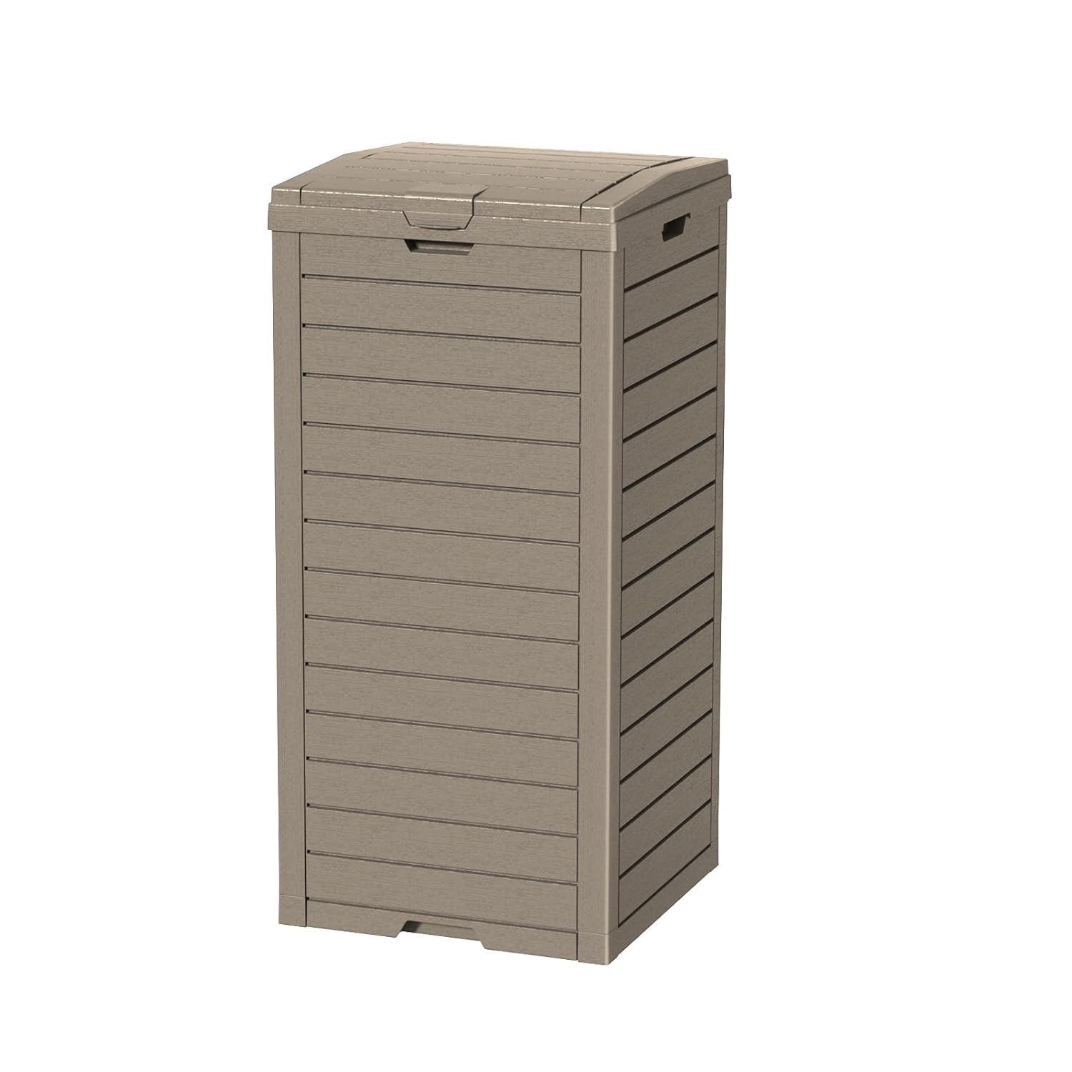 DRATO Waterproof Resin Outdoor Trash Can Durable Stylish Garbage Bin ...