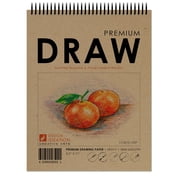 DRAW BOOK. Sketchbook. Spiral Bound. Pad Style. Multi-Media. 8.5 x 11.