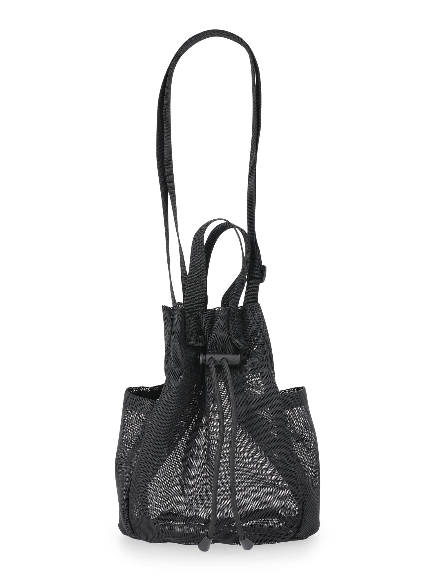 No Boundaries Women's Drawstring Crossbody, Black